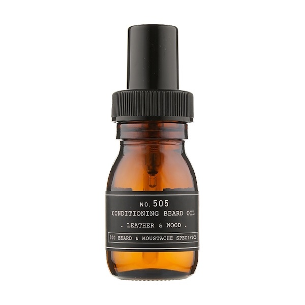 DEPOT No. 505 Conditioning Beard Oil Leather & Wood - Масло-кондиционер для бороды "Аромат кожи и дерева", 30 мл