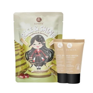 Luseta Beauty Rice Water Travel Set Duo - Дорожній набір для відновлення та зміцнення волосся з рисовою водою, 2×30 мл