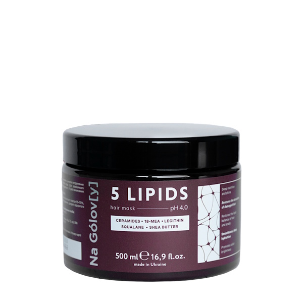 Na Golovy 5 Lipids Hair Mask- Липидная маска 5 Липидов pH 4.0, 500 мл