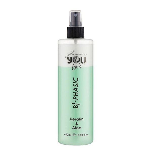 You Look Professional Bi-Phasic Keratin & Aloe - Двофазний спрей-кондиціонер для волосся, 400 мл