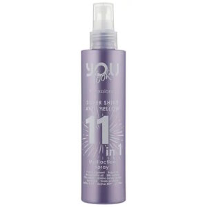 You Look Professional Multiaction Spray 11 in 1 Silver Shine Anti-Yellow – Мультиспрей мгновенного действия для блондинок 11 в 1, 200 мл