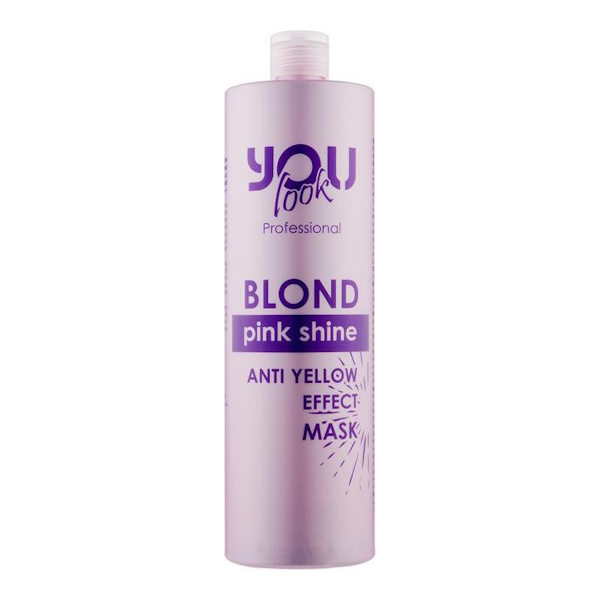 You Look Professional Pink Blond Shine Anti-Yellow Mask – Маска для збереження кольору, 1000 мл