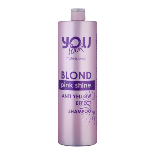 You Look Professional Pink Blond Shine Anti-Yellow Shampoo – Шампунь для збереження кольору, 1000 мл