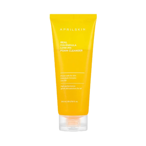APRILSKIN Real Calendula Low pH Foam Cleanser – Гель для умывания с экстрактом календулы, 200 мл