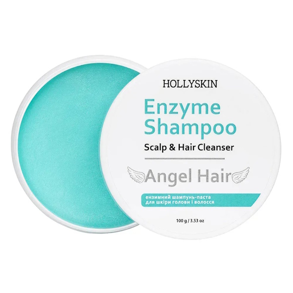 HOLLYSKIN Angel Hair – Энзимный шампунь-паста для кожи головы и волос, 100 гр