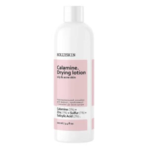 HOLLYSKIN Calamine. Drying Lotion – Подсушивающий лосьон для жирной, проблемной и склонной к акне кожи, 100 мл