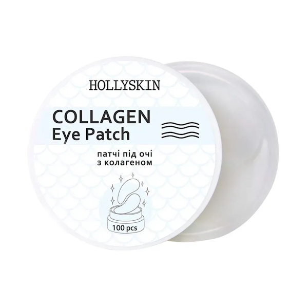 HOLLYSKIN Collagen Eye Patch – Тканевые патчи под глаза, 100 шт