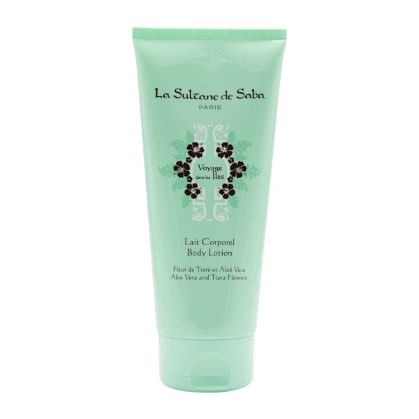 La Sultane de Saba Voyage dans les îles Body Lotion Aloe Vera Tiare Flower Fragrance – Лосьон для тела «Путешествие на острова», 200 мл