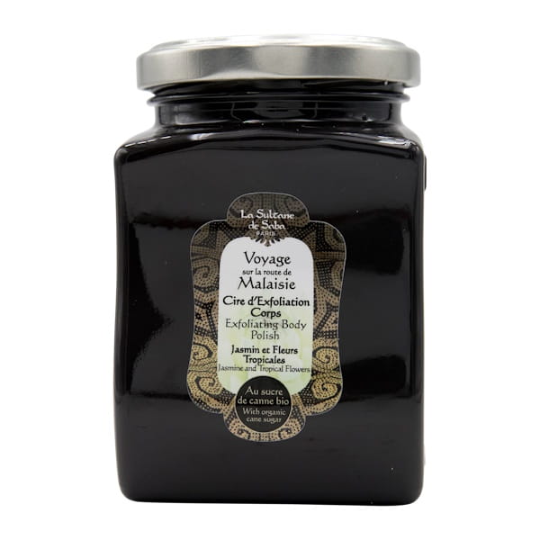 La Sultane de Saba Voyage sur la route de Malaisie Exfoliating Body Polish Jasmine Tropical Flowers Fragrance – Отшелушивающий скраб для тела «Путешествие по маршруту Малайзии», 300 мл