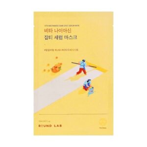 Round Lab Vita Niacinamide Dark Spot Serum Mask – Осветляющая тканевая маска с витамином C и ниацинамидом, 20 мл