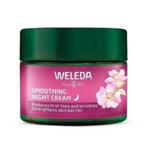 Weleda Wild Rose & White Tea Smoothing Night Cream – Разглаживающий ночной крем для лица с дикой розой и белым чаем, 40 мл