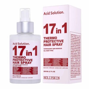 HOLLYSKIN Acid Solution – Спрей-термозащита для волос 17 in 1, 200 мл