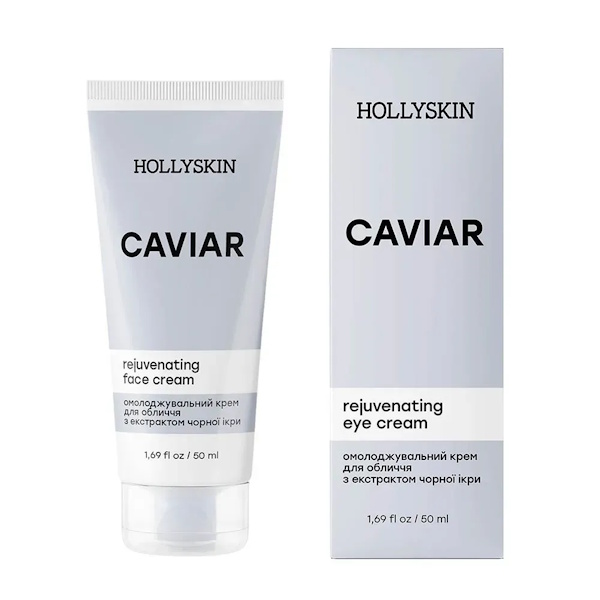 HOLLYSKIN Caviar Face Cream – Омолаживающий крем для лица с экстрактом черной икры, 50 мл