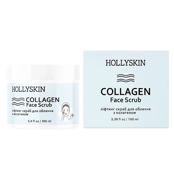HOLLYSKIN Collagen Face Scrub – Скраб для лица с коллагеном, 100 мл