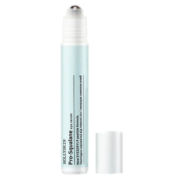 HOLLYSKIN Pro-SQUALANE eye serum New EYESERYL® peptide formula – Пептидна сироватка від темних кіл та зморшок навколо очей, 15 мл