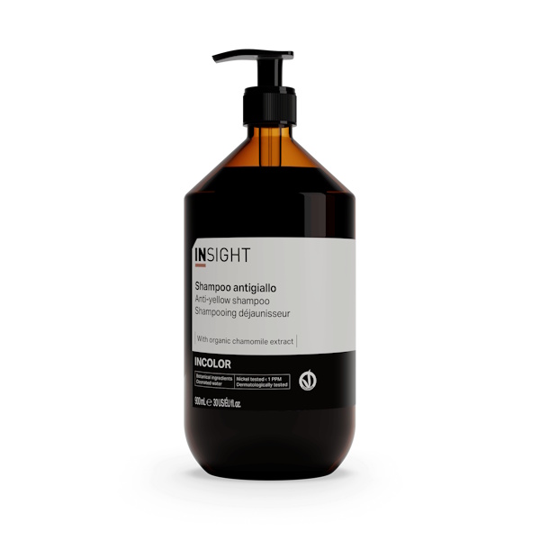 Insight Incolor Anti-Yellow Shampoo – Шампунь для нейтрализации желтого оттенка волос, 900 мл