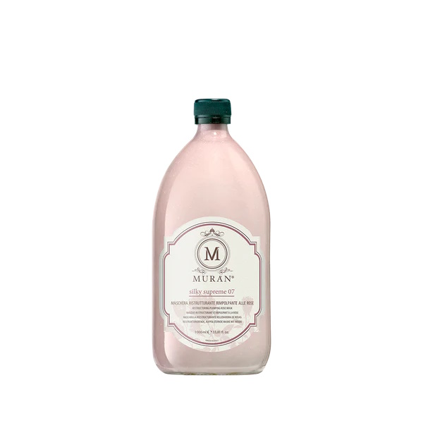 Muran Silky Supreme 07 Restructuring Plumping Rose Mask – Маска с розами для восстановления и наполнения волос, 1000 мл