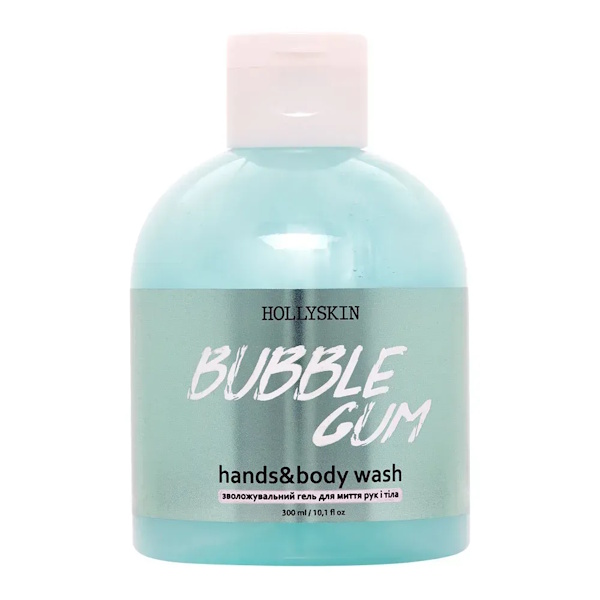 HOLLYSKIN Bubble Gum – Зволожуючий гель для миття рук та тіла, 300 мл
