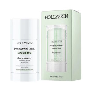 HOLLYSKIN Prebiotic Deo. Green Tea – Парфюмированный дезодорант с гиалуроновой кислотой и пребиотиками, 50 гр