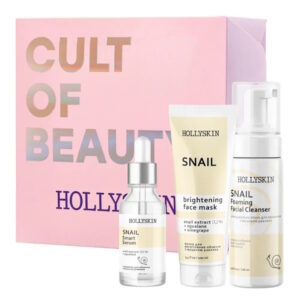 HOLLYSKIN Snail Smart Intensive Care – Набір для догляду за обличчям, 150+100+30 мл