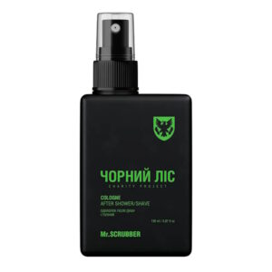 Mr.SCRUBBER Charity Project Cologne After Shower/Shave – Одеколон после душа и бритья Черный лес, 150 мл