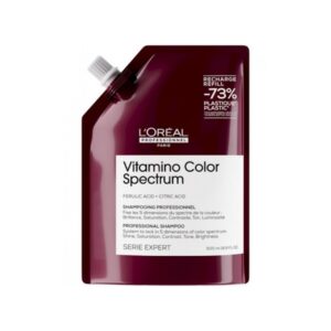 L'Oreal Professionnel Vitamino Color Spectrum Shampoo Refill - Професійний шампунь для сяючого блиску та збереження 5 вимірювань колірного спектру після фарбування волосся, 500 мл