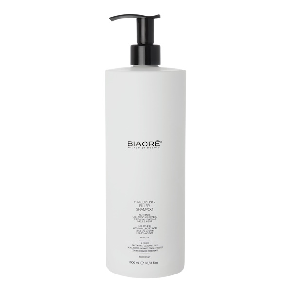 Biacre Hyaluronic Filler Shampoo - Укрепляющий гиалуроновый филлер-шампунь для волос, 1000 мл