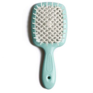 Janeke Superbrush Small Tiffany with White - Гребінець для волосся, тіффані з білим