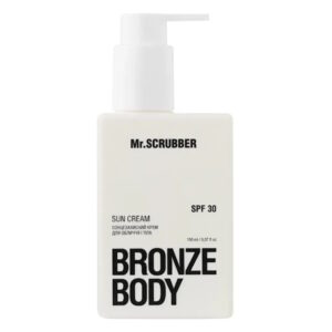 Mr.SCRUBBER Bronze Body – Солнцезащитный крем для лица и тела SPF 30, 150 мл