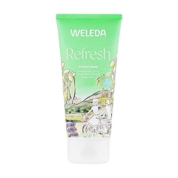 Weleda Refresh Shower Cream Citrus – Цитрусовый освежающий крем-гель для душа, 200 мл
