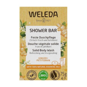 Постачальник: Weleda Shower Bar Місто: Київ Ginger + Petitgrain - Твердий арома-бар для душу "Імбір і Гіркий апельсин", 75 гр