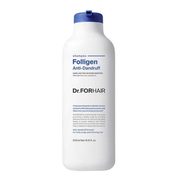 Dr.FORHAIR Folligen Anti-Dandruff Shampoo - Шампунь від лупи для ослабленого волосся, 500 мл