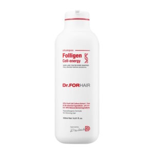Dr.FORHAIR Folligen Cell-Energy Shampoo - Шампунь для зміцнення та відновлення зрілого волосся, 500 мл