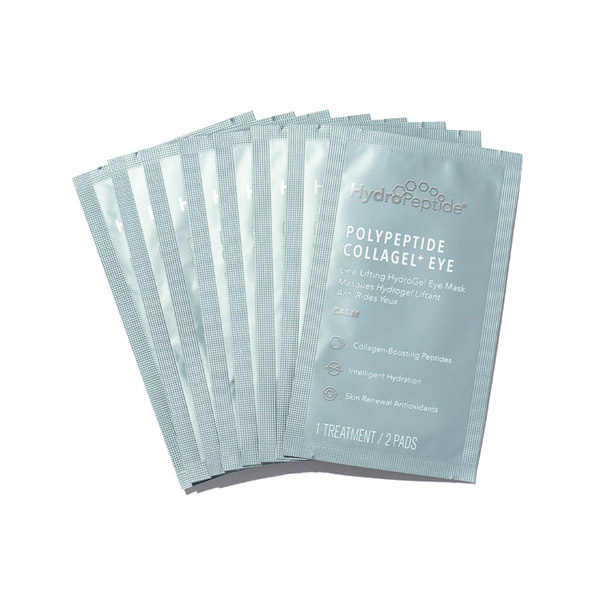 HydroPeptide Polypeptide Collagel+ Eye Mask – Гідрогелева маска проти зморшок для зони навколо очей, 8 шт
