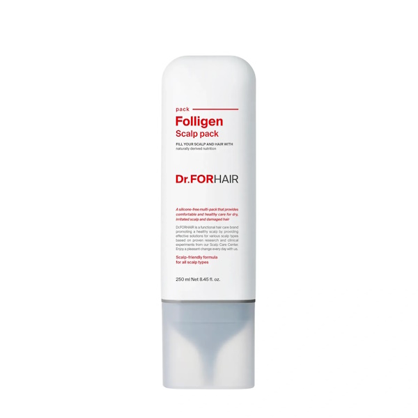 Dr.FORHAIR Folligen Scalp Pack - Оздоровлююча маска для шкіри голови, 250 мл
