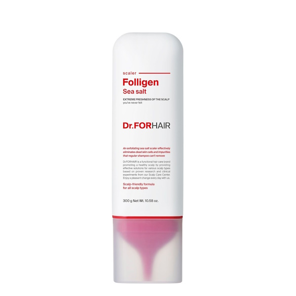 Dr.FORHAIR Folligen Sea Salt Scaler - Пілінг для шкіри голови з частинками із солі мертвого моря, 300 мл
