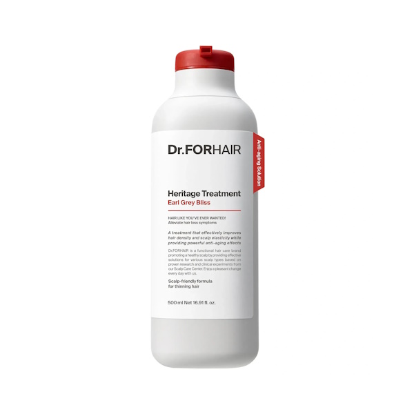 Dr.FORHAIR Heritage Treatment Earl Grey Bliss - Зміцнююча відновлююча маска-кондиціонер для шкіри голови та волосся, 500 мл