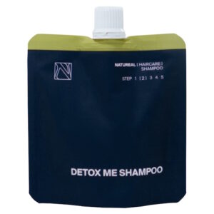 NATUREAL Detox Me Deep Cleansing Shampoo – Бессульфатный шампунь с углем и кофеином, 80 мл