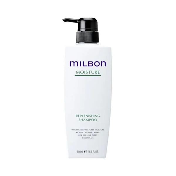 Milbon Moisture Replenishing Shampoo - Зволожуючий шампунь для сухого волосся, 500 мл
